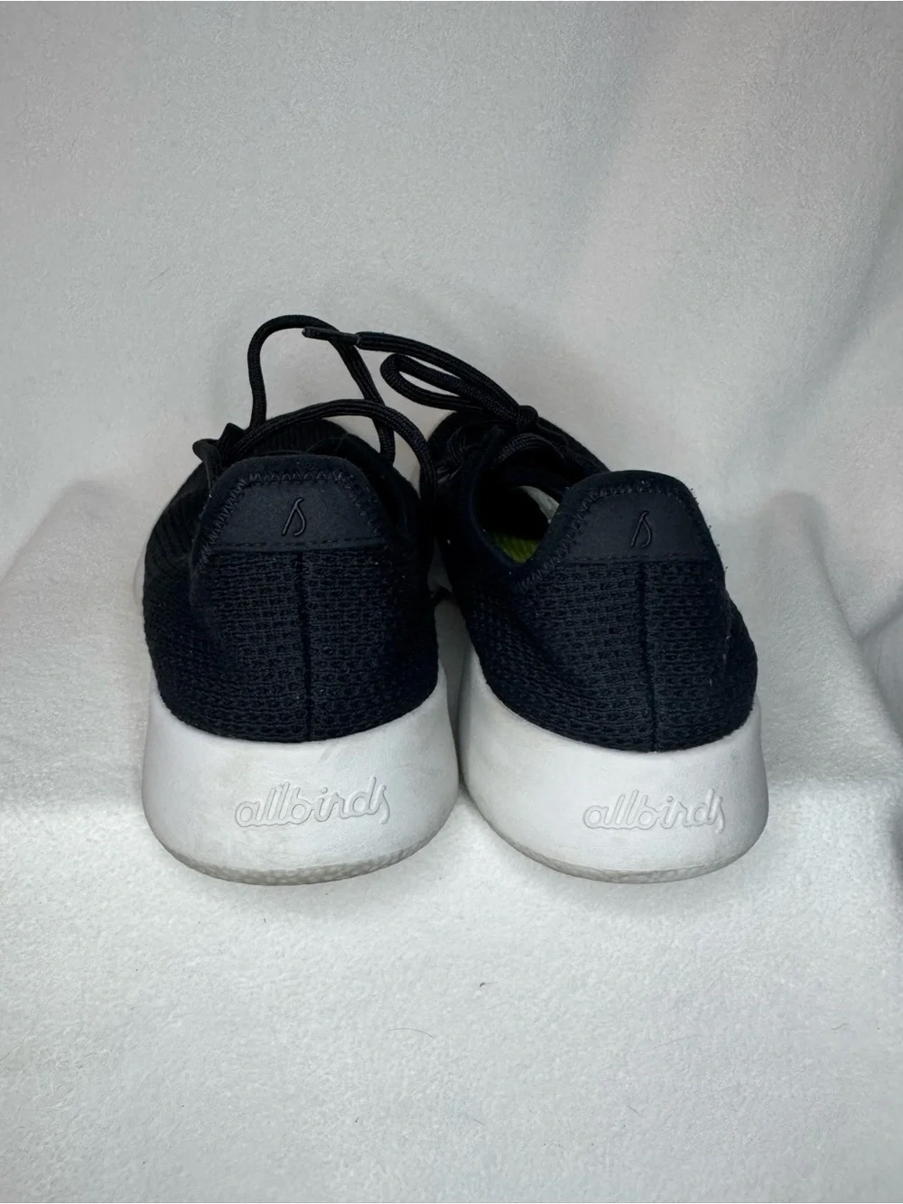 Allbirds Tree Runners Womens 8 Black White Lightweight Mesh Sneakers Shoes